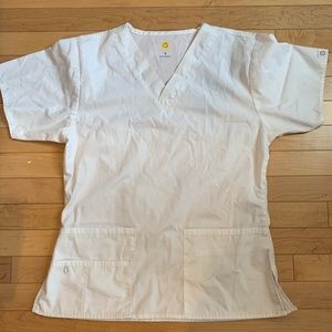 Wonderwink white scrub top